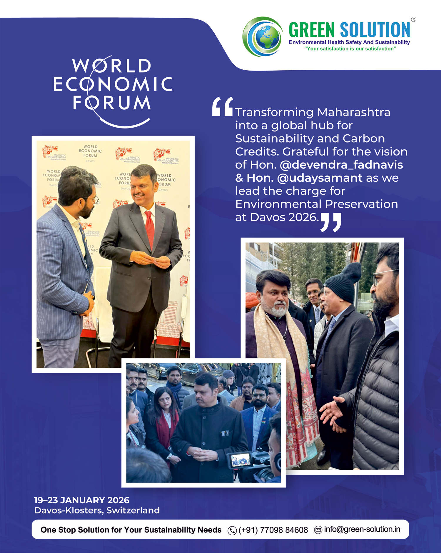 Green Solution at WEF Davos 2026